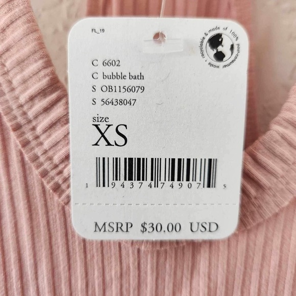 Free People pink Speed Dial Bodysuit Size XS new - Picture 7 of 14